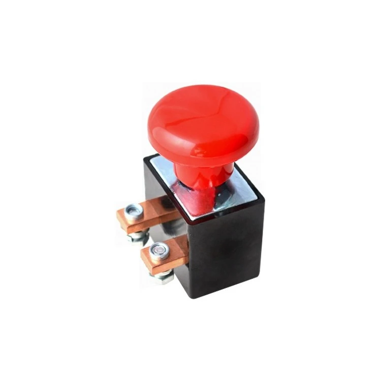 

Forklift Emergency Switch Universal Type 96V 250A Forklift Accessories Emergency Button Model ED250P-2
