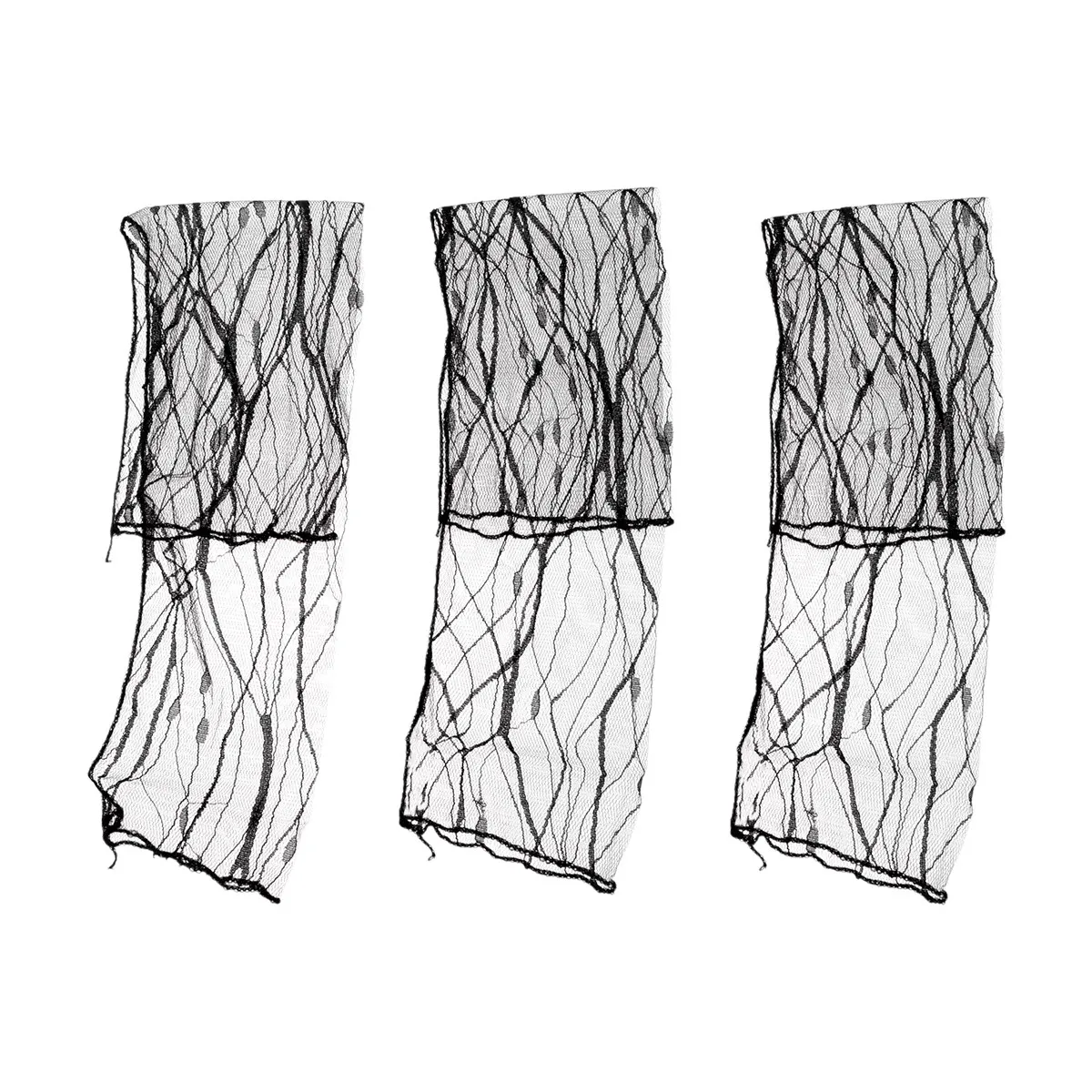 

3Pcs Black Lace Pattern Uv Protection Cooling Arm Sleeves Sunblock Sleeve for Outdoor Sports Cycling Running Yoga Golf