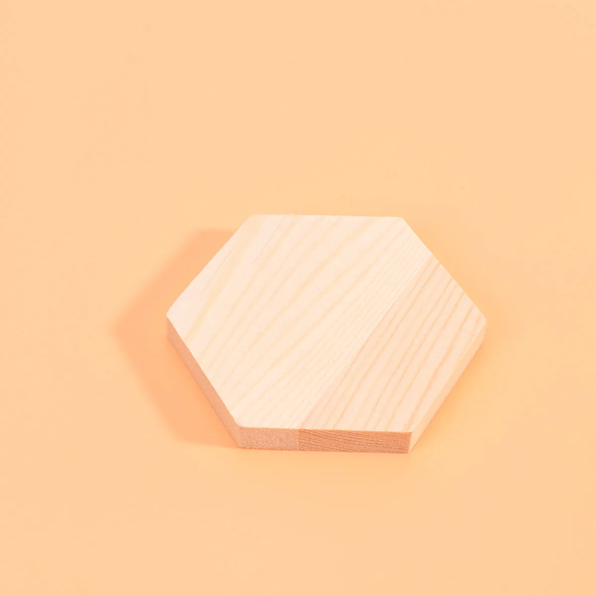 

10 PCS Dining Table Special-shaped Wooden Board Craft Materials Bamboo À Small Block