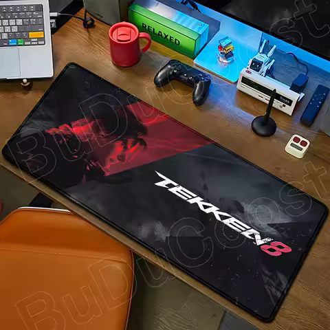 HD Print Gaming Mouse Pad Gamer Tekken 8 Mouse Mat 400x900mm Computer Lock Edge Mousepad XXL Non-slip Machinery Keyboard Deskmat