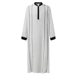 Robe longue musulmane pour hommes, caftan, abayas, caftan, Arabie saoudite, Turquie, Dubaï, Pakistan, Ramadan, marocain, mode Eid