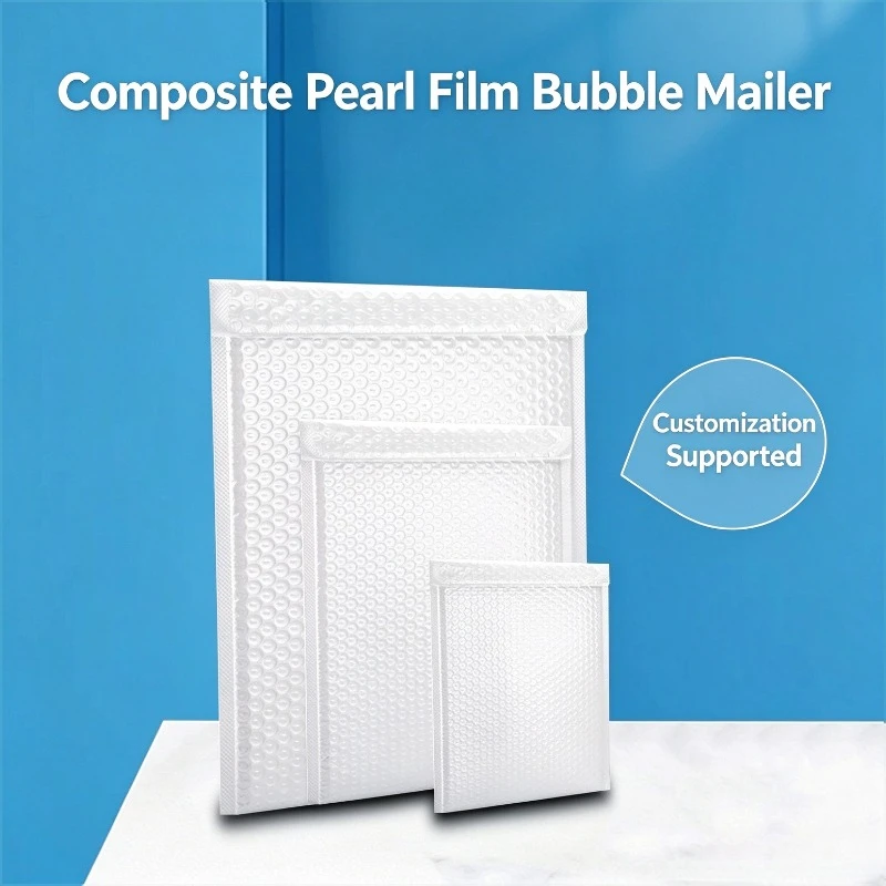 thickened composite pearlescent film, bubble packaging express bag, bubble self-adhesive bag, envelope bag, foam bag.