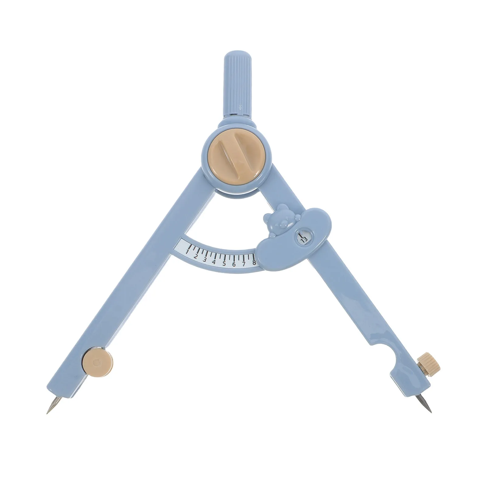 1Set Metal Drafting Compass Set Professional Multi Functional Geometry Tool for Students Precise Scale Math Supplies Ruler