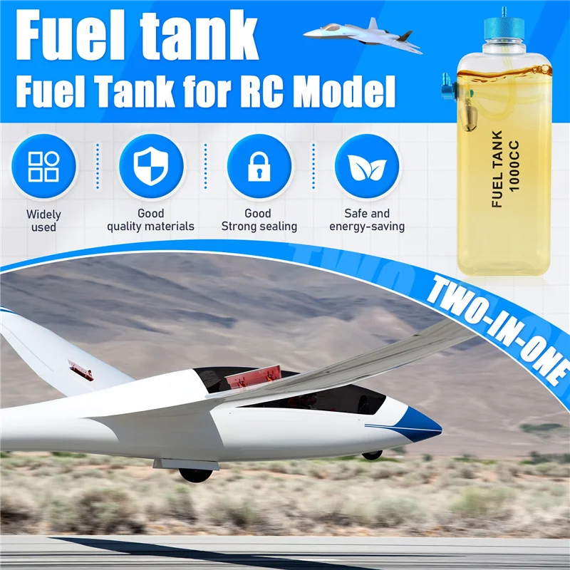 T84C-연료 탱크 휘발유 투명 플라스틱 병 CNC RC 가스 및 니트로 비행기용