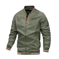 2024 Primavera Verano chaqueta Bomber hombres negro Casual Slim Fit béisbol chaquetas para hombre nueva moda de otoño chaquetas de alta calidad para hombres