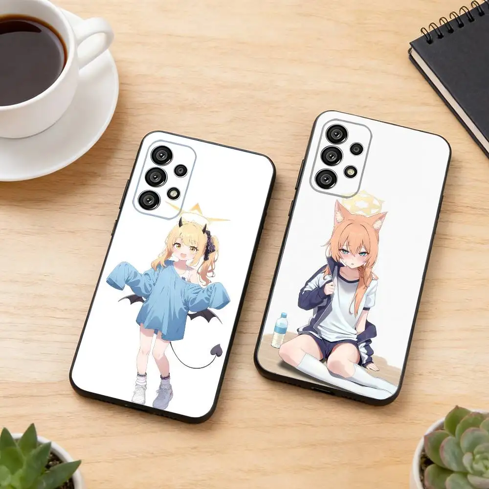 Lochi Mari Cute Blue Archive Phone Case For Samsung S25,S24,S21,S22,S23,S30,Ultra,S20,Plus,Fe,Lite,Note,10,Black Cover