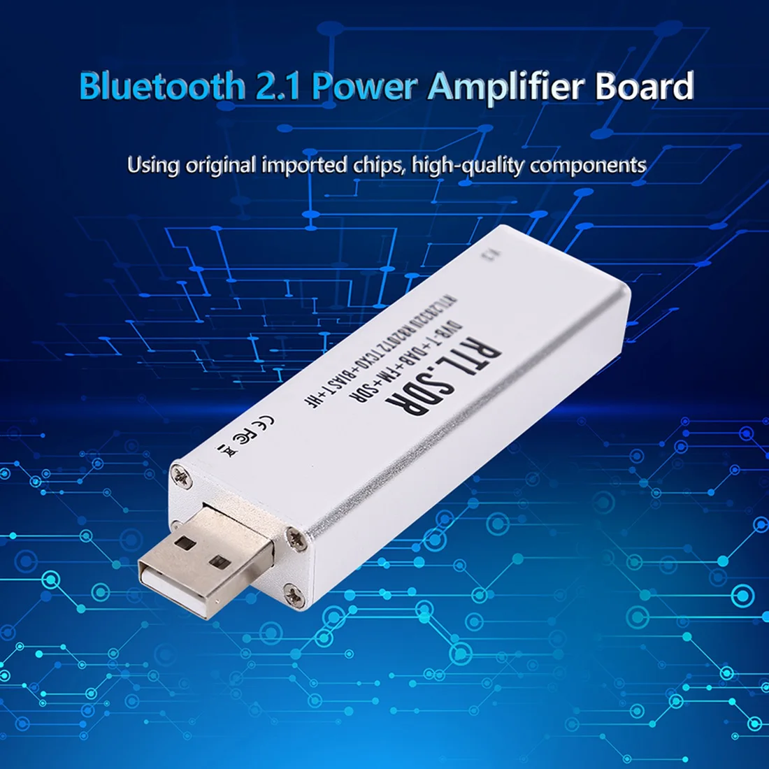 RTL-SDR Blog RTL SDR Receiver V3 RTL2832U 0.1MHz-1.7GHz TCXO SMA Software Defined Radio Receiver with Antenna