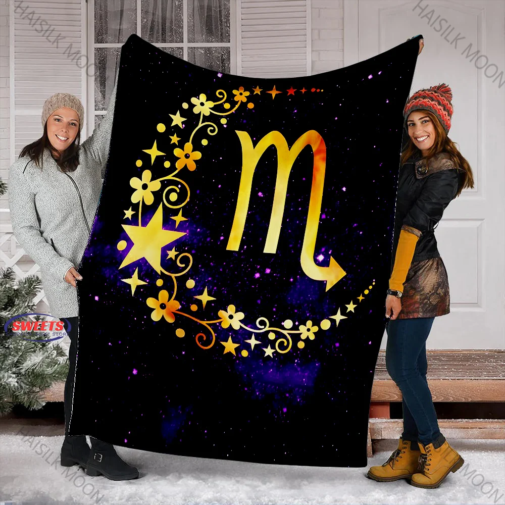 Scorpion Capricorn Blanket for Bed: Soft Flannel Twin Bed Blanket for Couch, Sofa Protect, Movie Time, Camping, Travel,Nice Gift