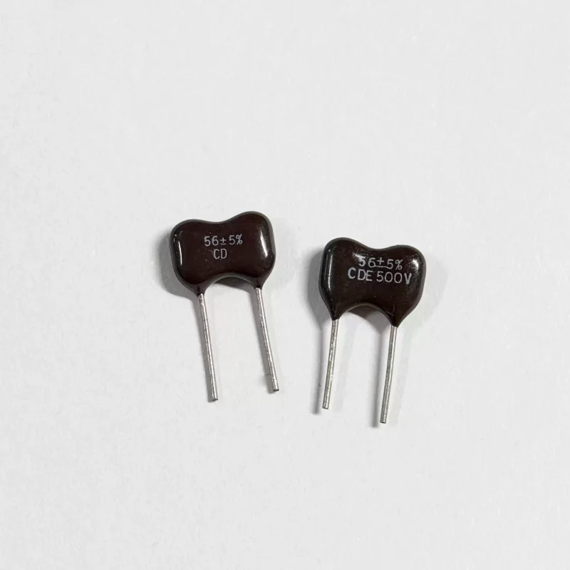 10-100pcs 56PF 500V CDE CD 500V56PF CD15ED560JO3 imported direct insertion silver mica capacitor
