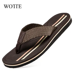 Fashion Men Shoes Summer Men Flip Flops High Quality Beach Sandals Anti-Slip Zapatos Hombre Casual Wholesale Men Slippers