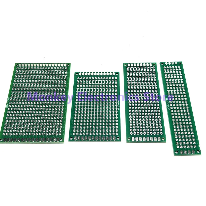 PCB Board Double Sided Prototype Kit 8 Sizes PCB 40p straight/bent Pin kf301-2p/3p terminal block DIY Soldering Project SEND BOX