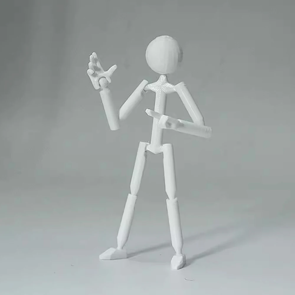Multi-Jointed Multi Joint Stickman Toy Movable 3D Printing 3D Printed Mannequin Action Figure Novelty Stickman Assembled Robot
