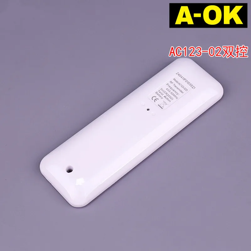 المنزل الذكي ستارة كهربائية للتحكم عن بعد A-OK جهاز إرسال لاسلكي مزدوج التردد AC123-02 ثنائي القناة #3