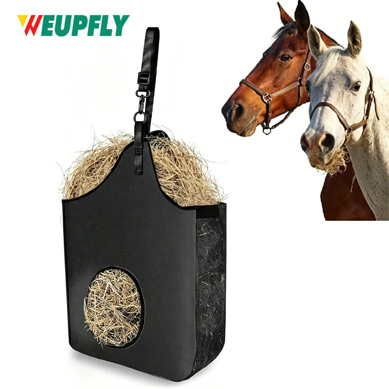 1PCS Hay Bags for Horse, Large Capacity Feeding Bag, Hay Nets for Sheep, Goats, Open Feed Hole Hay Feeder for Slow Feeding