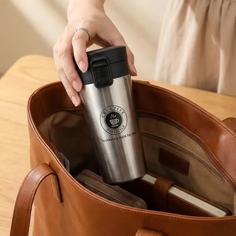 Double-Walled Stainless Steel Thermal Mug 380/510ML Insulated Vacuum Flask for Outdoor Activities Maintains Temperature