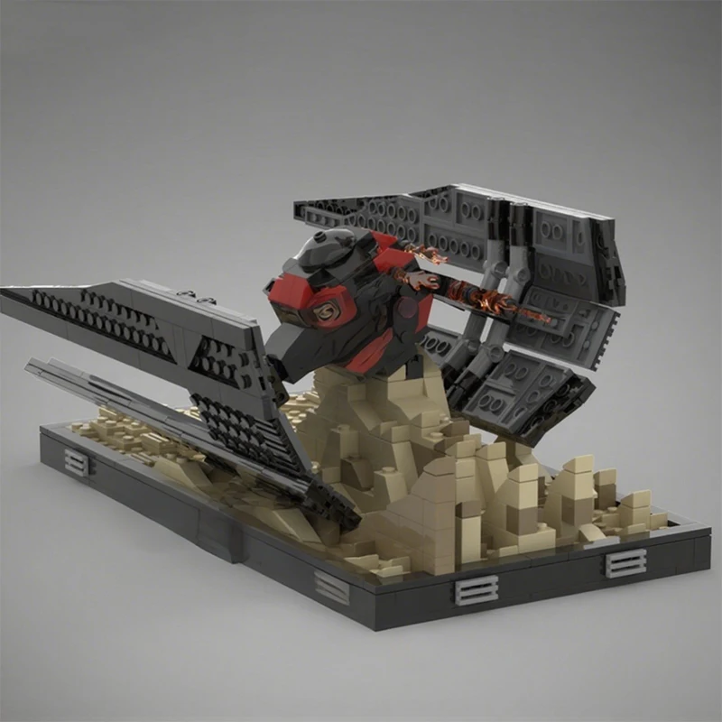 648 Uds. MOC Pasaana Encounter Diorama colección Star Battle bloques de construcción regalo de Navidad Kit amigable para principiantes asistido