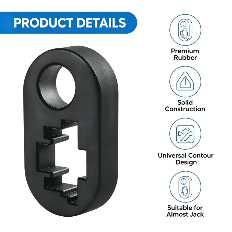 XA6H Highly flexible Handle Fastener Shock Absorbing Rubber link For Garage And Job Locations