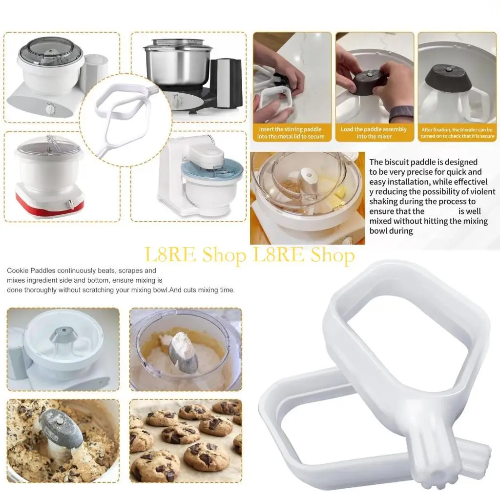 

L8RE Set of 2 Cookie Maker Kneading Paddle Replacement Part Baking Supplies Cookie Maker Accessory for Baking Enthusiasts