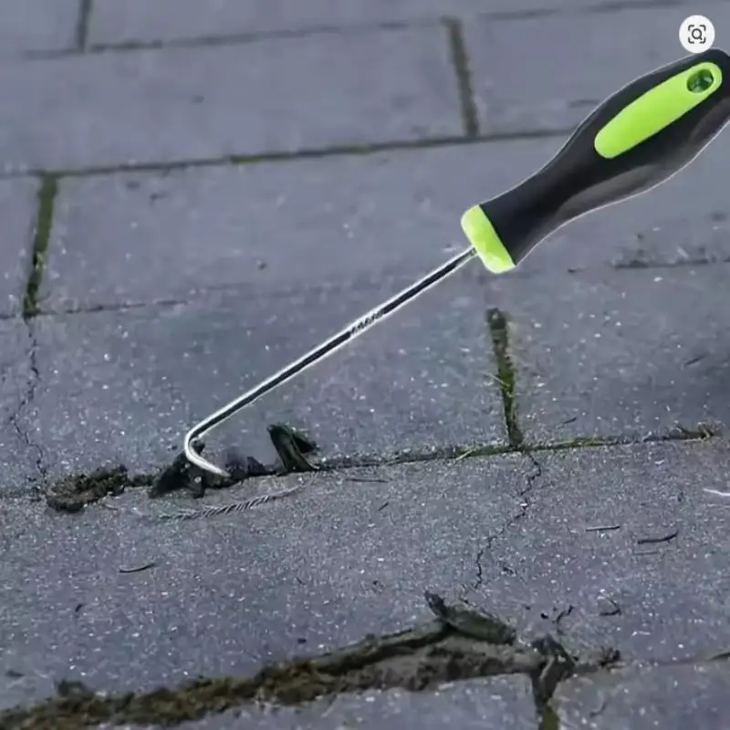 1 gancho metálico en forma de U de alta resistencia para herramienta de aflojamiento de césped, perfecto para desmalezar y remover la tierra, con una estructura robusta.