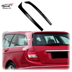 2007 To 2014 For Mercedes-Benz C Class W204 Variant Wagon C200 C260 Rear Window Side Spoiler Trim High Quality ABS Gloss Black