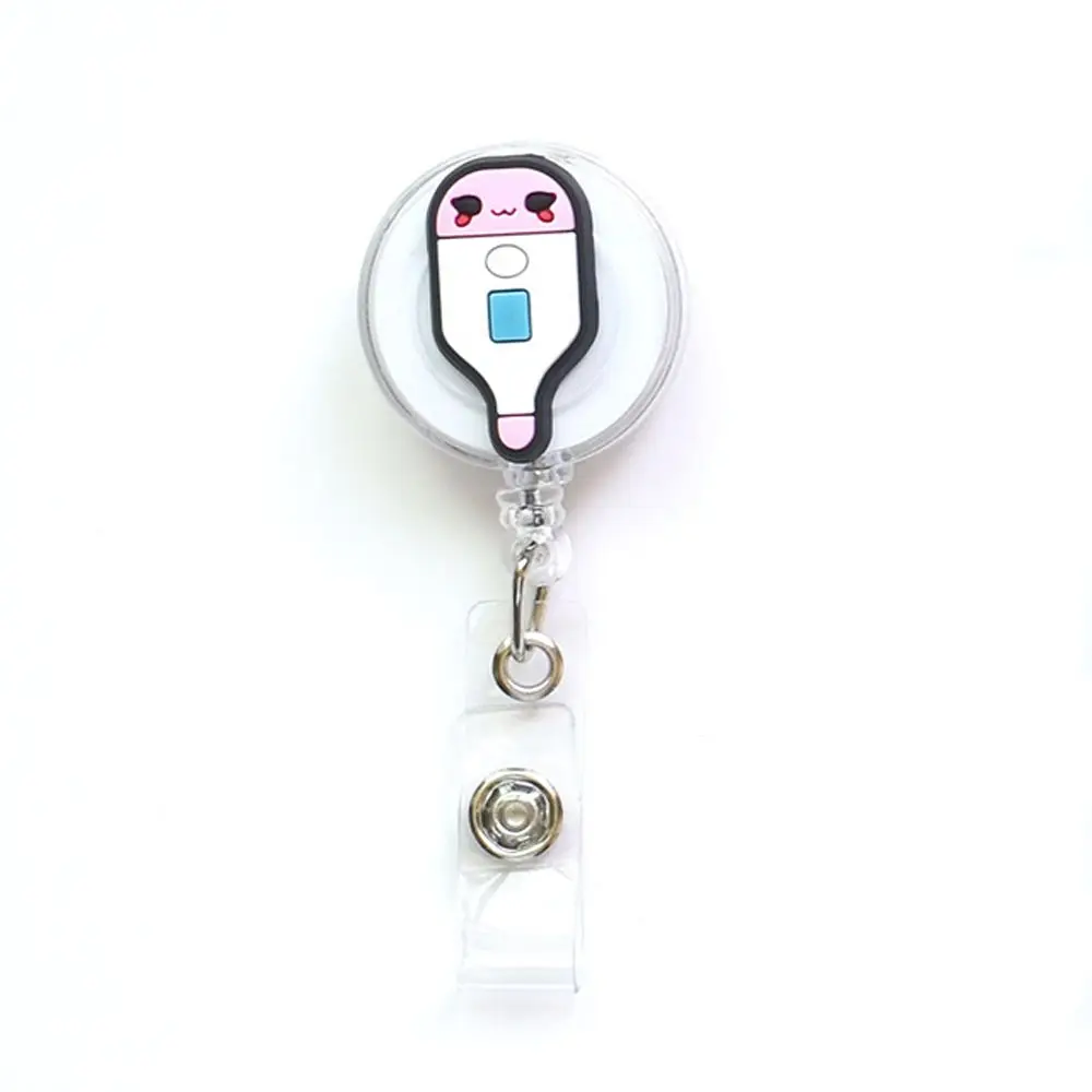 Chest Card Holder Work Card Clips Students Card Nurse Badge Holder Retractable Badge Reel ID Card Clips Hospital Badge Holder