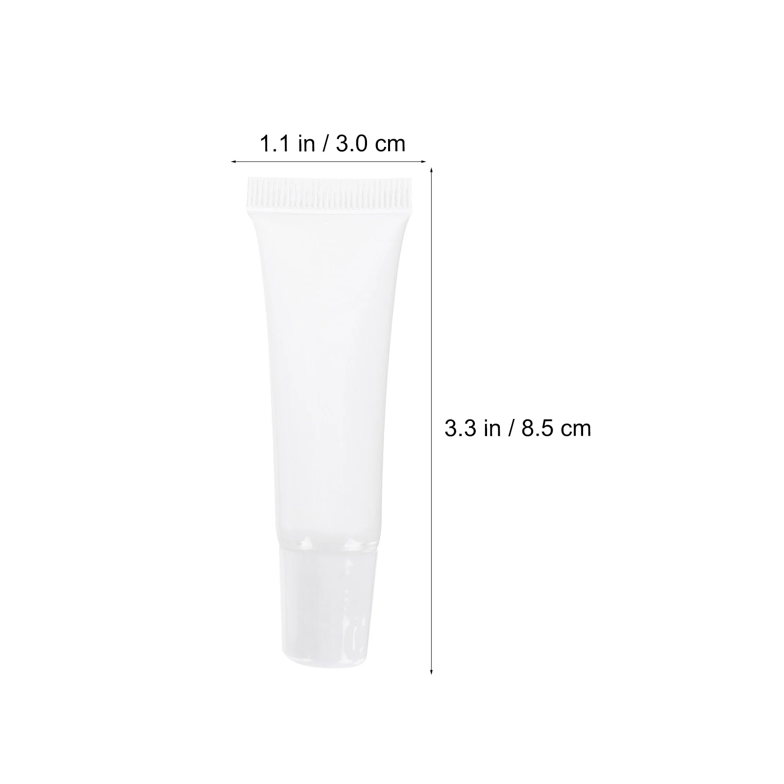 

8pcs Lip Gloss Tube Mini Containers Squeeze Leak Proof Empty Plastic PP Lightweight Durable Travel Size Reusable Waterproof
