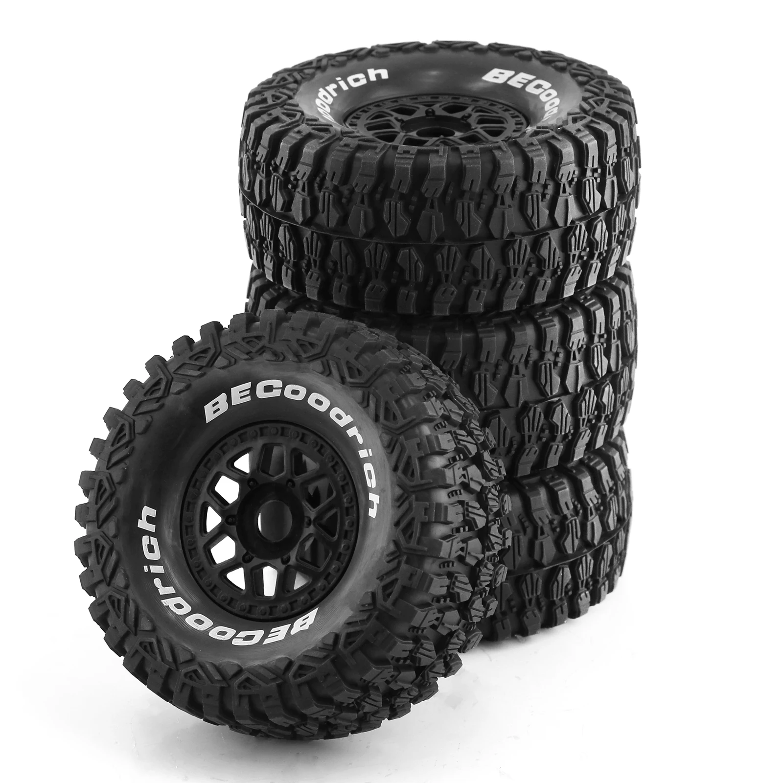 4pcs 1/7 1/8 RC Short Course Truck Buggy Tires and Wheels 17mm Hex for HSP TRAXXAS UDR 85086-4 ARRMA Mojave YK4072 DF7