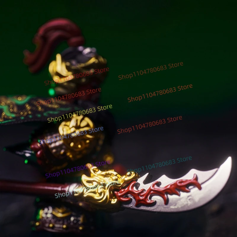 MOC Nowa Mini Figurka: Guan Yu, Figurka Kolekcjonerska z Trzech Królestw, Pięciu Generałów Tygrysów, Prezent na Święta
