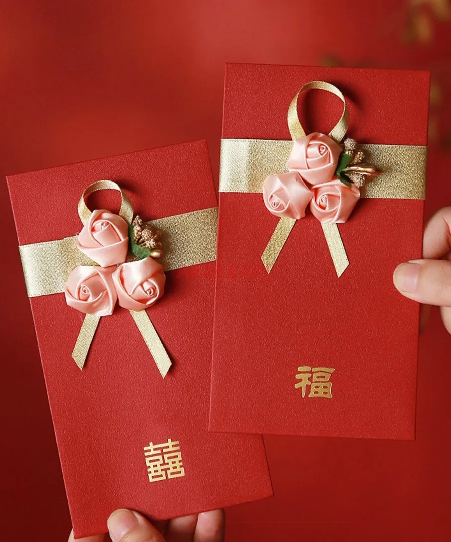 2PCS New Wedding Red Envelope, Creating High end Personalized and Creative Wedding Gifts with Exclusive Gifts