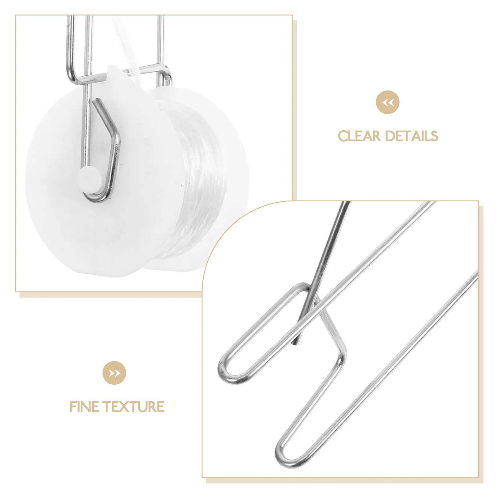 6Pcs White Tomato Roller Hooks Efficient Tomato Trellis System Compatible Greenhouse Plant Support Clips Vine Farming