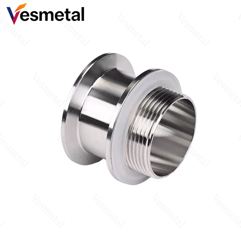 

SS304 Stainless Steel Double Ferrule Sanitary Adapter Tri Clamp to BSP Male Thread Pipe Fitting 1.5" 2" Tri-Clamp ×1-1/4" 1-1/2"