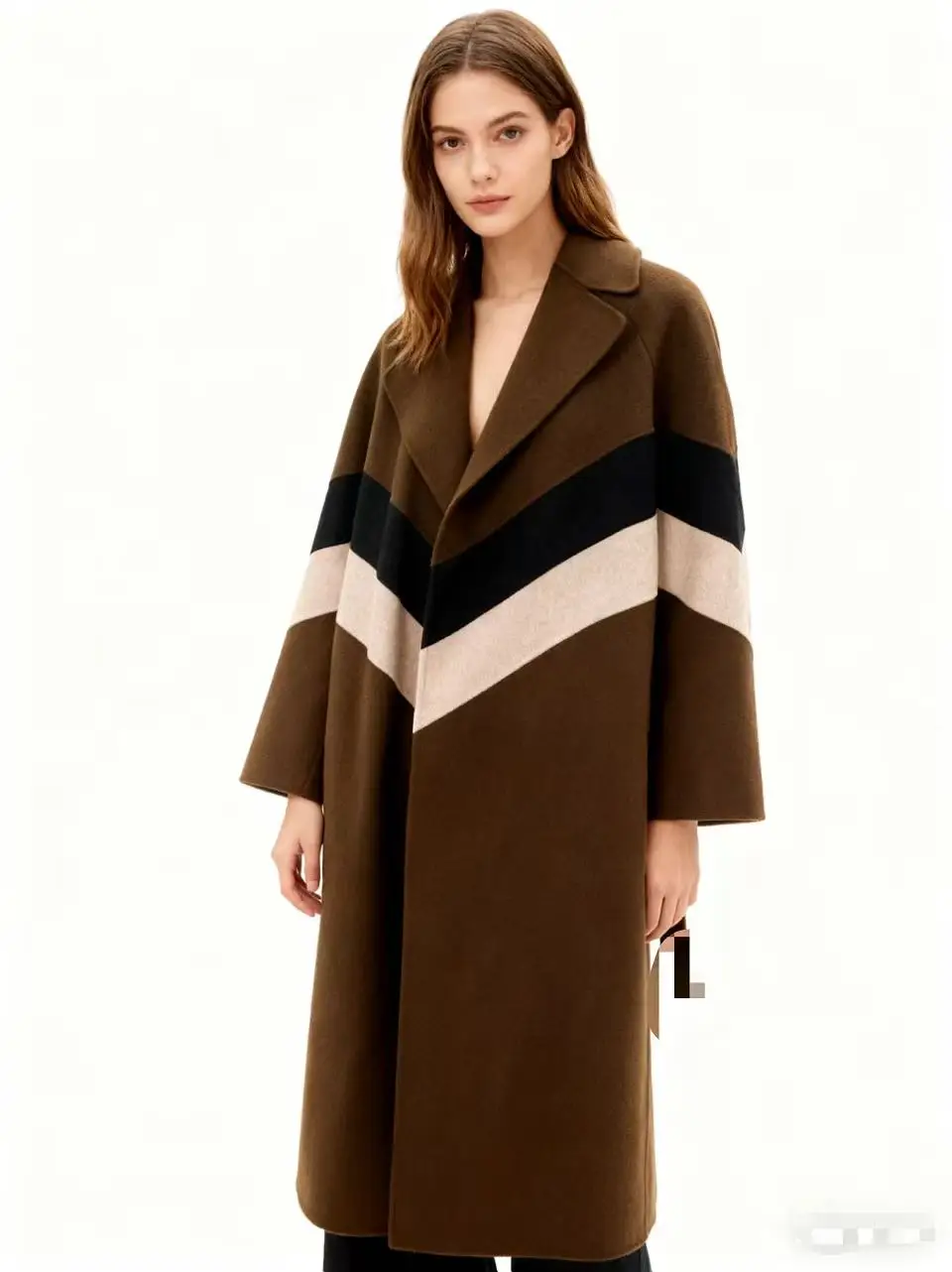 

New Arrival: 2025 Winter Coat Fashion Trend Cardigan Style Military Green Wool Long Coat
