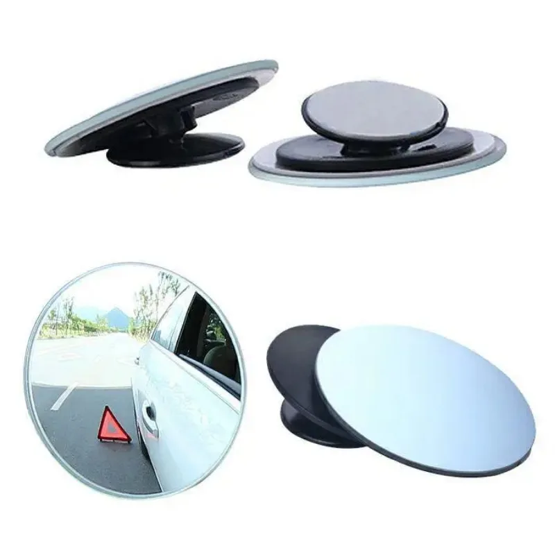 360 Degree Car Blind Spot Rear View Mirror Car Reverse Auxiliary Rearview Convex Mirror Wide Angle Adjustable Small Round Mirror