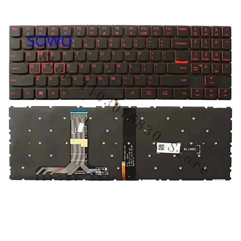 

WYORESY New Keyboard with backlit for LENOVO Y520 Y520-15ikbn Y720 Y720-15IKB R720-15IKBN R720-15IKBM @
