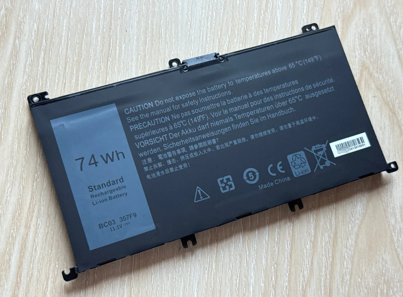 357F9 Laptop Battery For DELL Inspiron 15 Gaming 5576 5577 7566 7567 7000 7557 7559 P65F P57F P65F001 P57F001