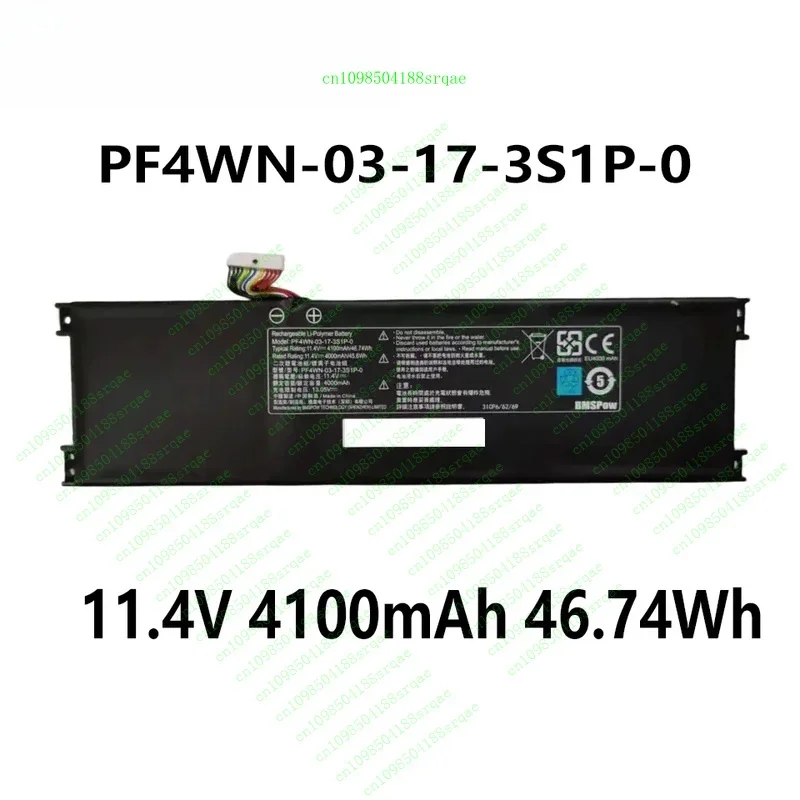 

PF4WN-03-17-3S1P-0 PF4WN-00-13-3S1P-0 11.4V 4100mAh 46.74Wh Laptop Battery For HASEE KINGBOOK U45 A1 U43E1 U43S1 U47T1"% Test"