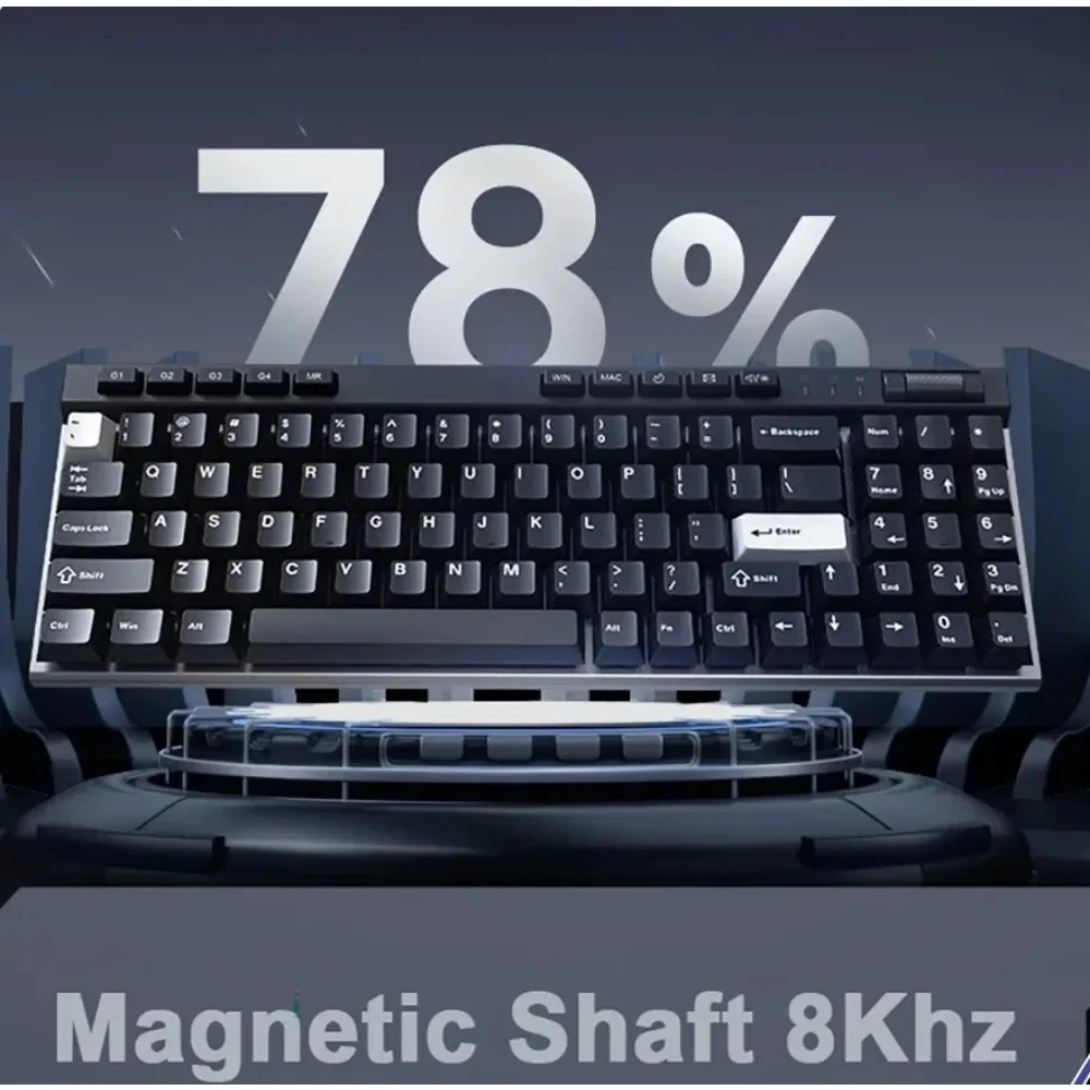 ThundeRobot KT78 Yaoying Magnetic Shaft Keyboard Wired Return RT 87Key 8KHz 78% Layout with Number Area Custom Macro for FPS RTS