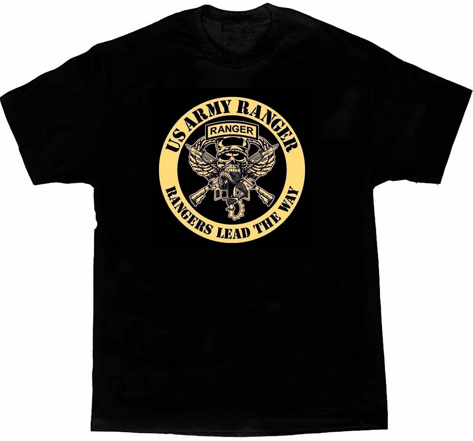 Rangers Lead The Way United States Army Ranger T-Shirt 100% Cotton O-Neck Summer Short Sleeve Casual Mens T-shirt Size S-3XL