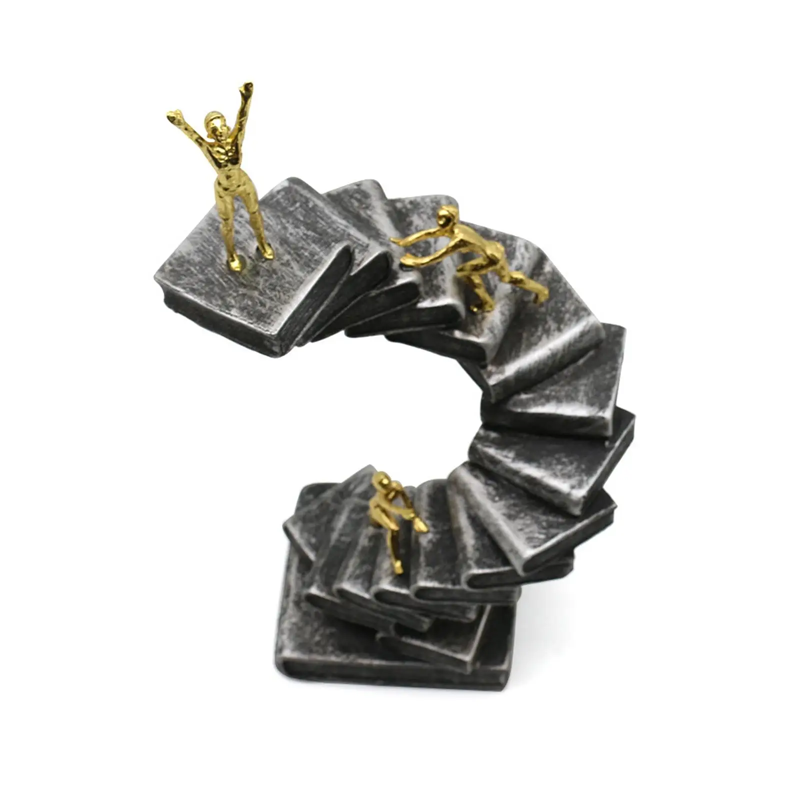 Ladder Statue Thinker Figurine for Living Room Mantelpiece Bedroom