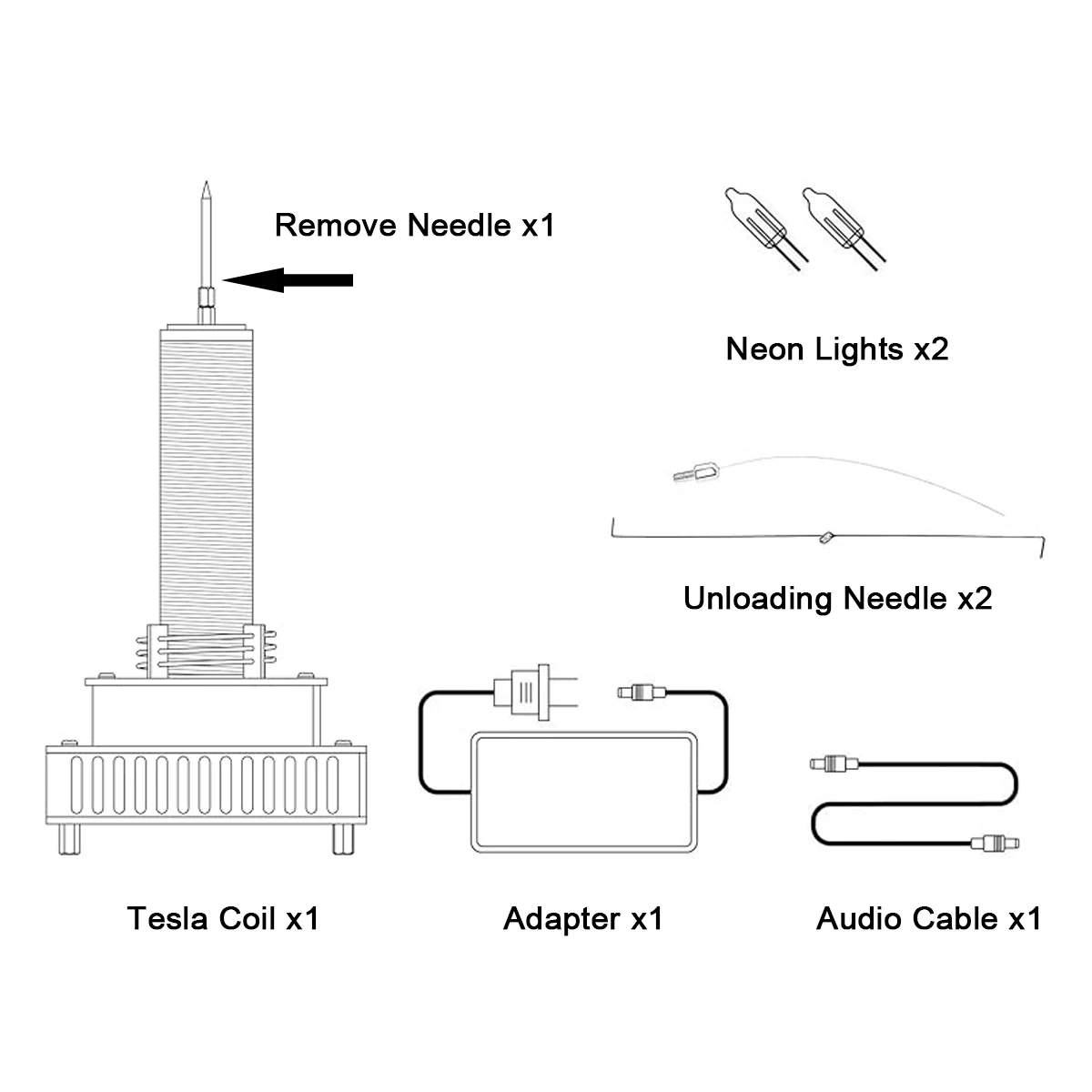 For Tesla Coil Speaker Bluetooth-compatible Music High Power Voltage Pulse Electric Arc Generator Artificial Lightning Speaker