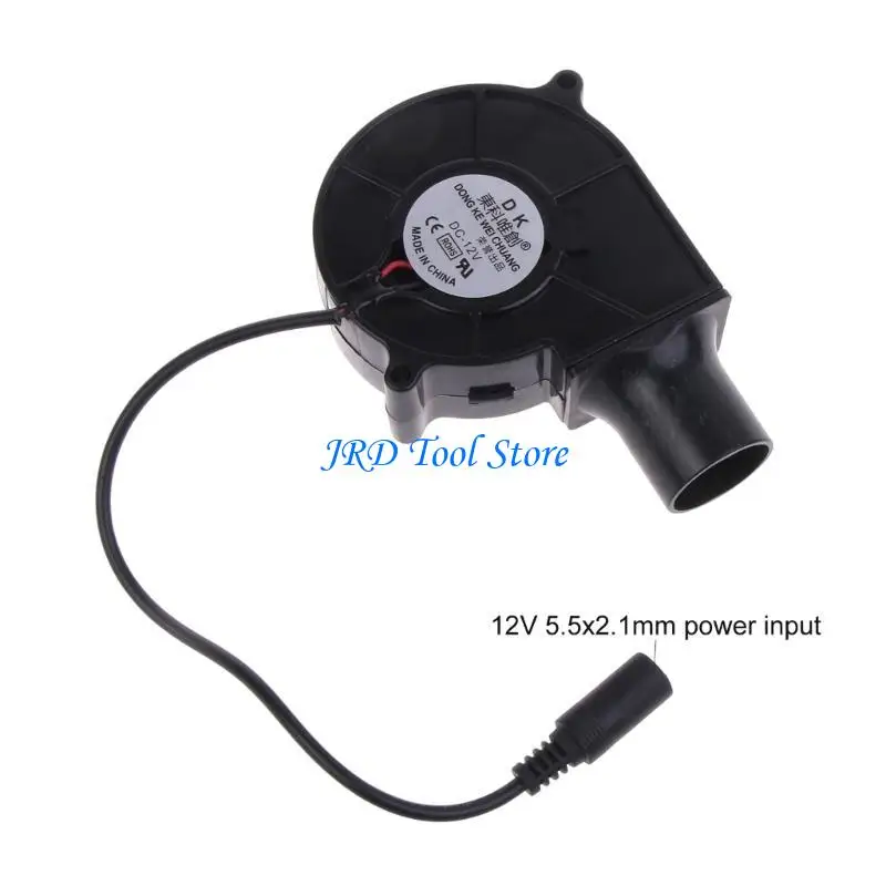 A2UD 12V 7530 Ventilador elétrico para churrasco Ventilador portátil para churrasco Ventilador para churrasco