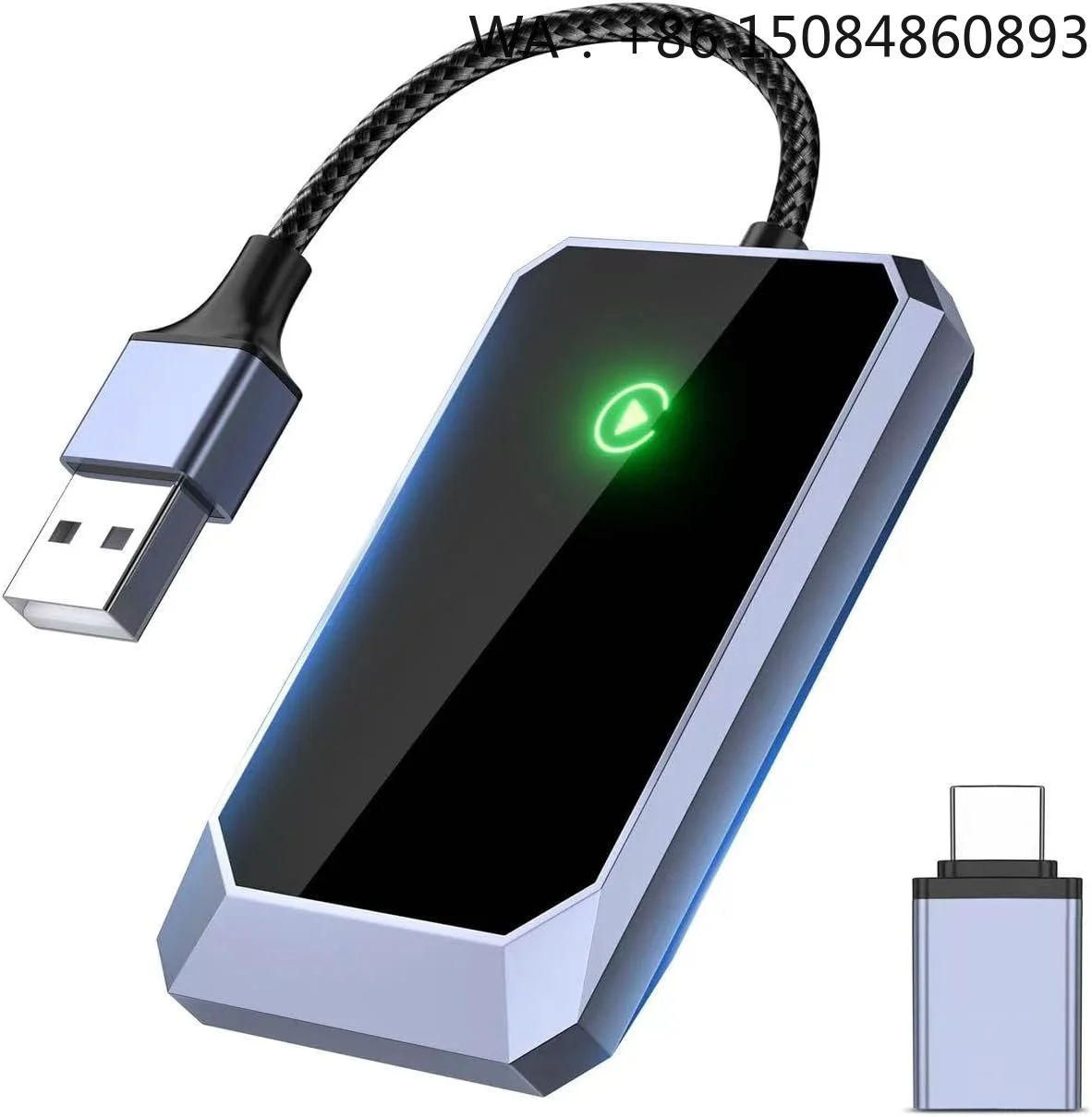 Wireless CarPlay Adapter USB Type C 2 in 1 Android Auto Mirror Link Super Mini Dongle for IOS Android Phone