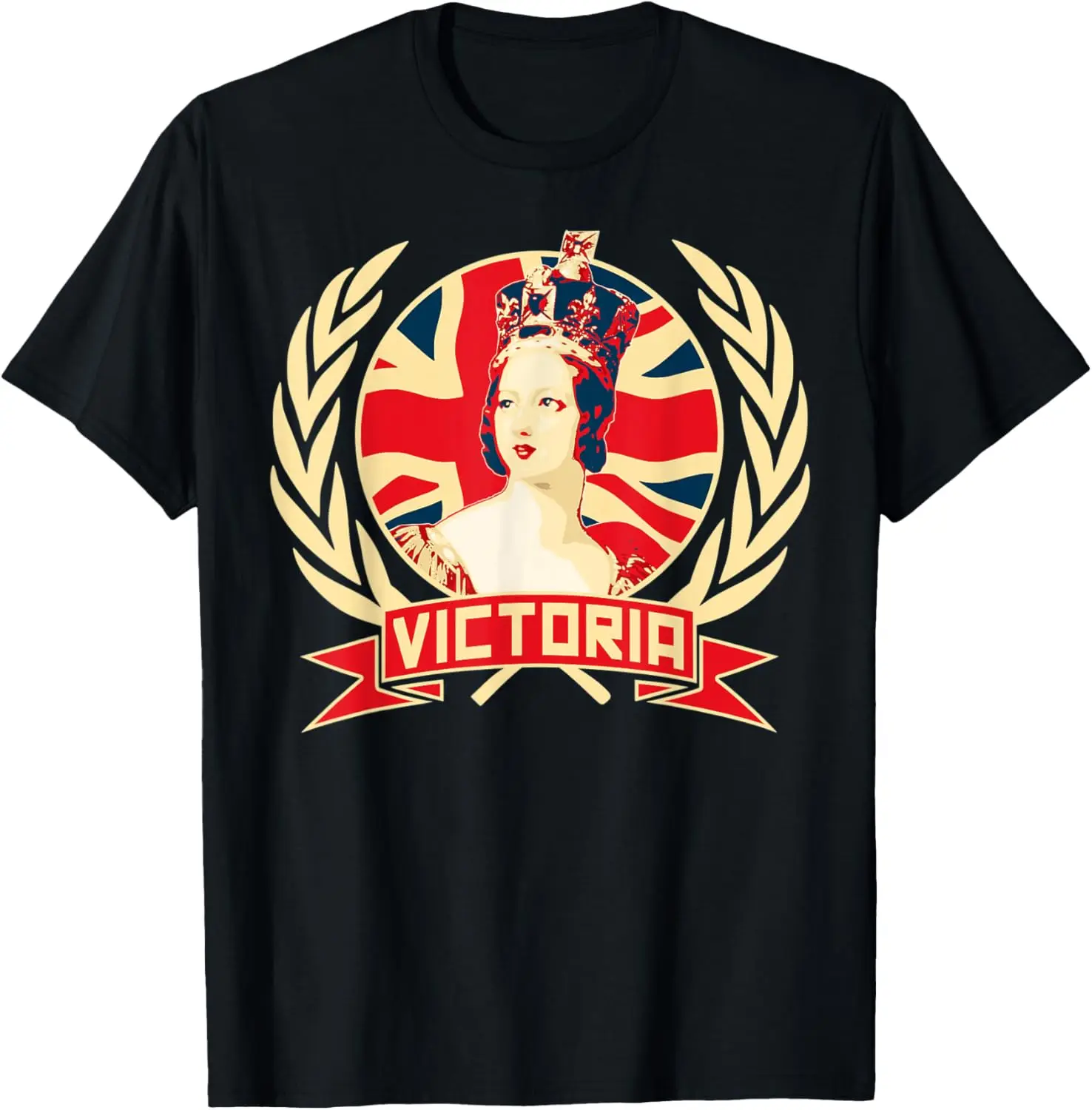 Victoria Queen of England British Flag T-Shirt