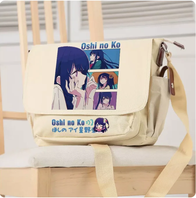 

Anime OSHI NO KO Hoshino Ai Crossbody Canvas Bags School Bag Unisex Messenger Bag Fashion Shoulder Bag 1771