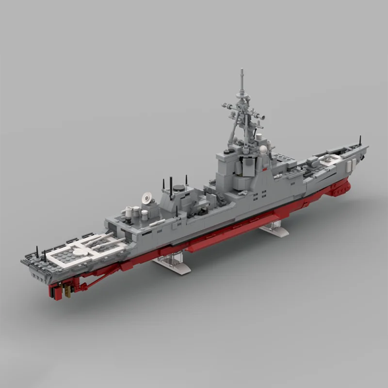 1135 pieces MOC Spanish Navy Navantia F100 frigate model DIY assembly building block toy children's birthday gift