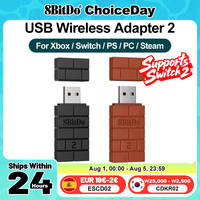 8BitDo USB Wireless Bluetooth Adapter 2 for Nintendo Switch 2 Switch PS5 PS4 Xbox JoyCon Gamepads Windows Steam Mac Raspberry Pi