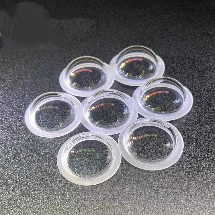 Processing of optical lens covers made of stepped fused quartz, with AR anti-reflection coatings applied