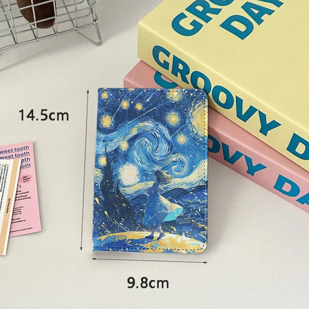 新しい PU 旅行パスポートカバーポータブルチケット収納プリント保護ケース高品質収納 ID バッグパスポートホルダー