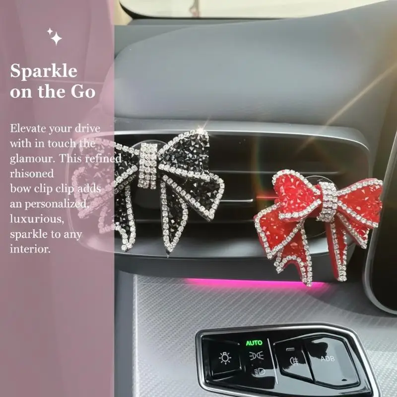 

Car Perfume Clip Bow Air Outlet Decorations Car Air Conditioner Air Vent Interior Decoration Accessories