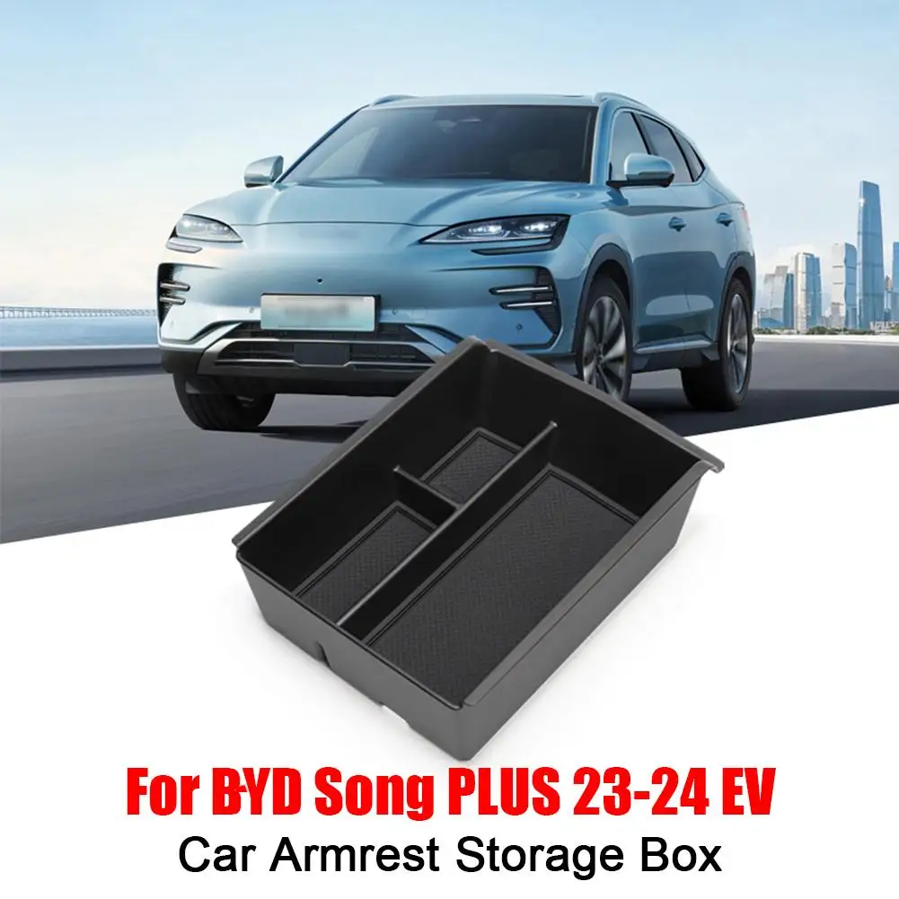 Armrest Storage Box Cup Holder Central Storage Box for BYD SEAL U Song Plus Champion Edition 2023 2024 Car Interior Accessories